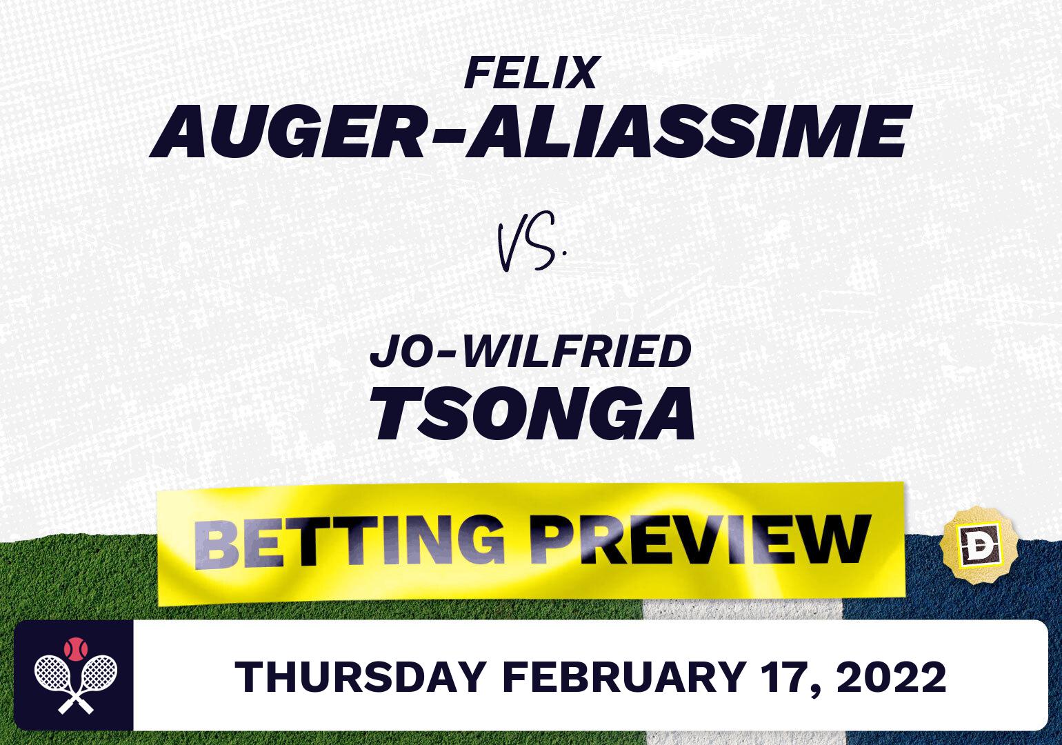Felix Auger-Aliassime vs. Jo-Wilfried Tsonga Predictions - Feb 17, 2022