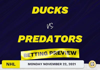 Ducks vs. Predators Predictions and Odds - Nov 22, 2021