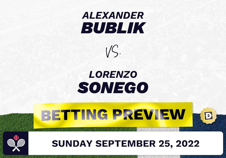 Alexander Bublik vs. Lorenzo Sonego Predictions - Sep 25, 2022