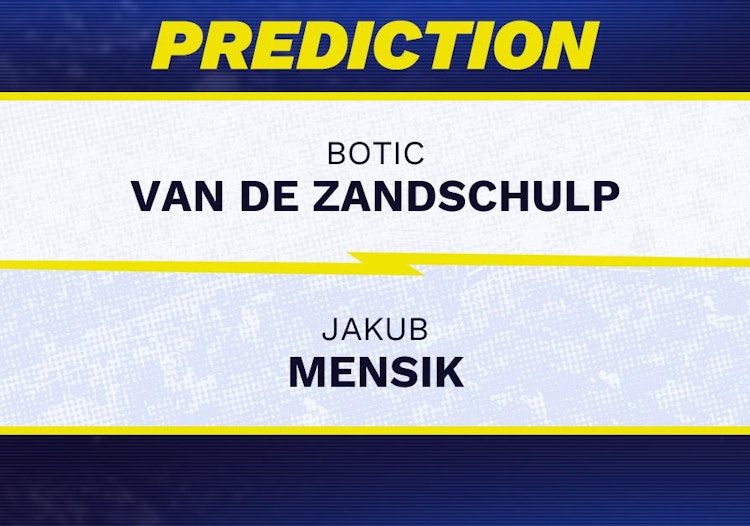 Botic Van de Zandschulp vs Jakub Mensik Tennis Prediction.