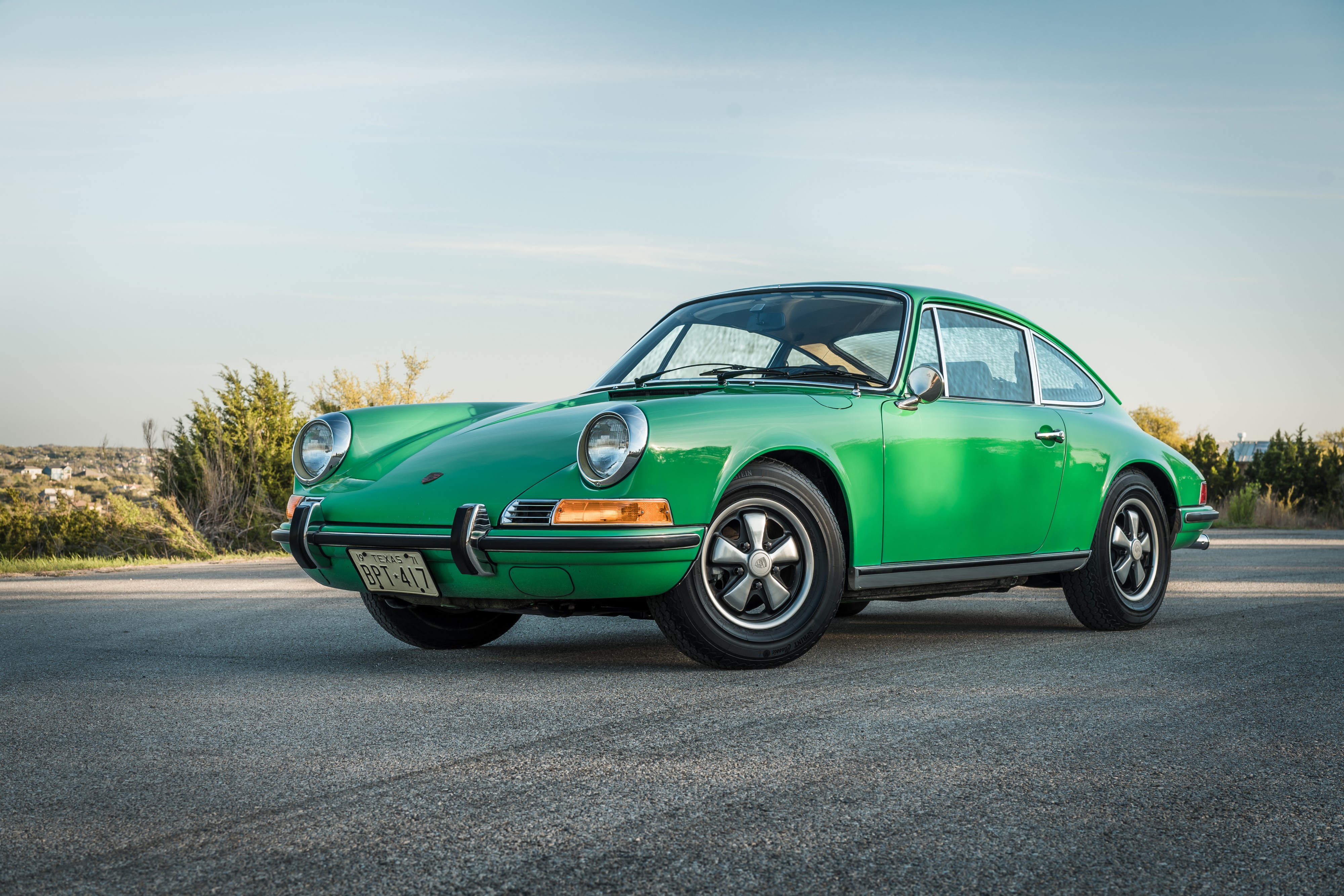 Front quarter view of a Conda Green 911E