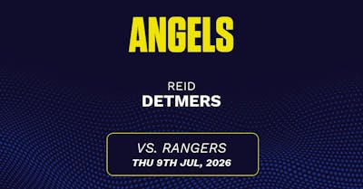 Reid Detmers projections July 9: Strikeouts, outs, and earned runs vs. Rangers [2026]