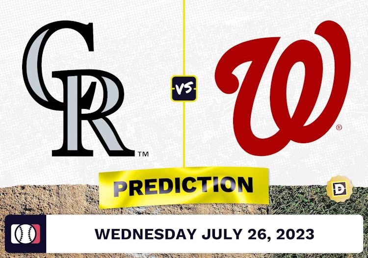 Rockies vs. Nationals Prediction for MLB Wednesday [7/26/2023]