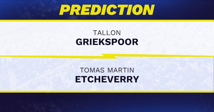 Tallon Griekspoor vs Tomas Etcheverry Tennis Prediction.