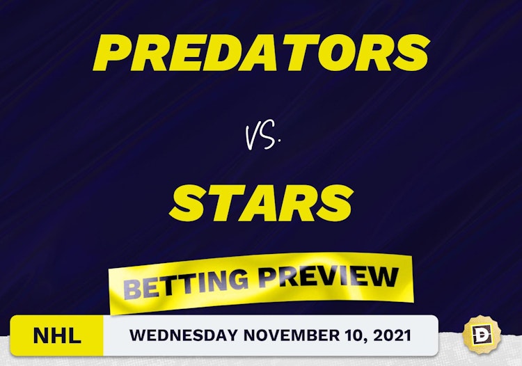 Predators vs. Stars Predictions and Odds - Nov 10, 2021