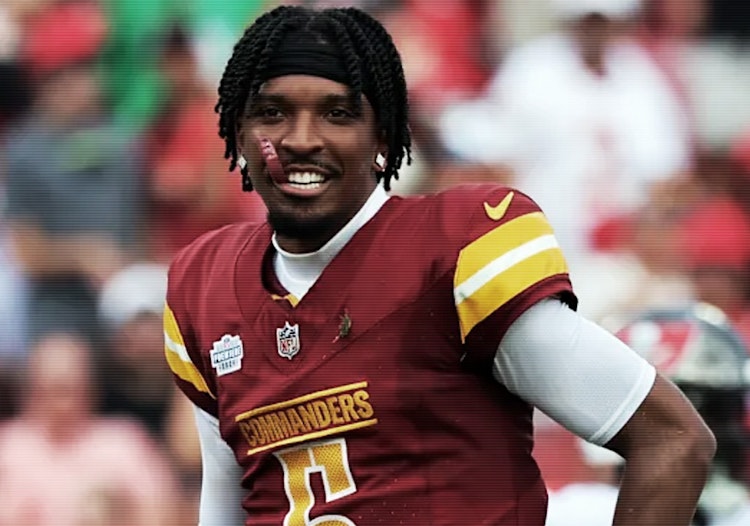 Commanders QB Jayden Daniels, NFL, betting, props