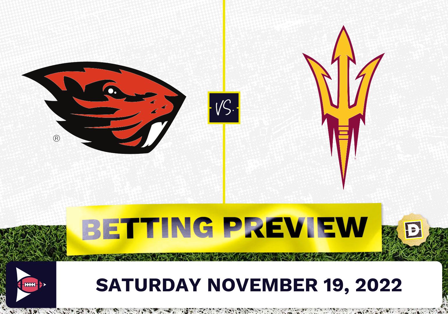 Oregon State vs. Arizona State CFB Prediction and Odds - Nov 19, 2022