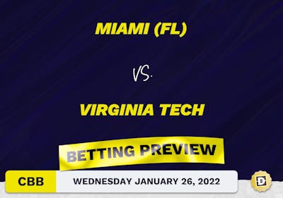 Miami (FL) vs. Virginia Tech CBB Predictions and Odds - Jan 26, 2022