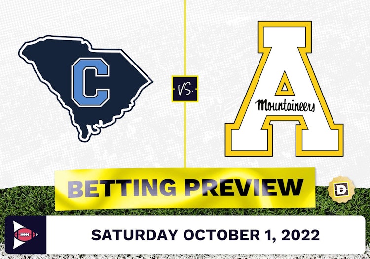 Citadel vs. Appalachian State CFB Prediction and Odds - Oct 1, 2022