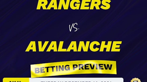 Rangers vs. Avalanche Predictions and Odds - Dec 14, 2021