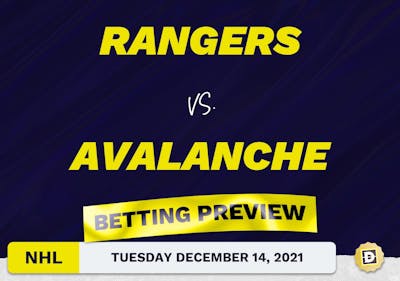 Rangers vs. Avalanche Predictions and Odds - Dec 14, 2021