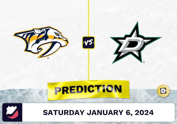 Nashville Predators vs. Dallas Stars Prediction, Odds, NHL Picks  [1/6/2024]