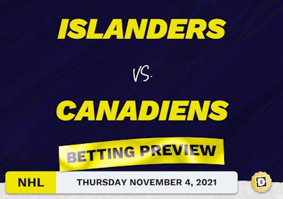 Islanders vs. Canadiens Predictions and Odds - Nov 4, 2021