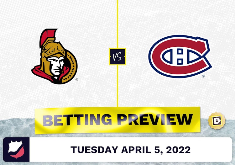 Senators vs. Canadiens Prediction and Odds - Apr 5, 2022