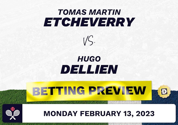 Tomas Martin Etcheverry vs. Hugo Dellien Predictions - Feb 14, 2023