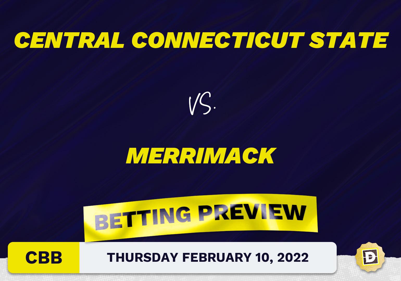 Central Connecticut State vs. Merrimack CBB Predictions and Odds - Feb 10, 2022