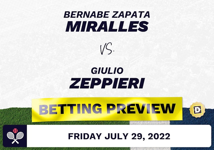 Bernabe Zapata Miralles vs. Giulio Zeppieri Predictions - Jul 29, 2022
