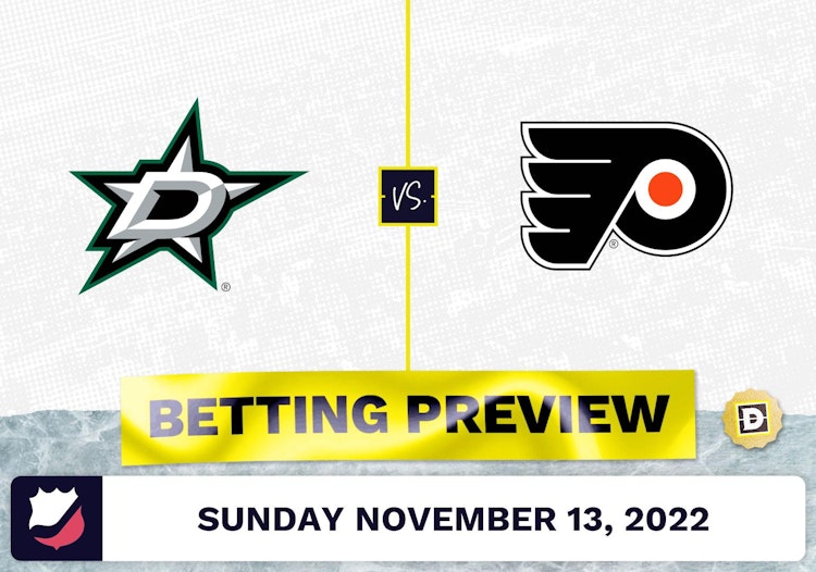 Stars vs. Flyers Prediction and Odds - Nov 13, 2022