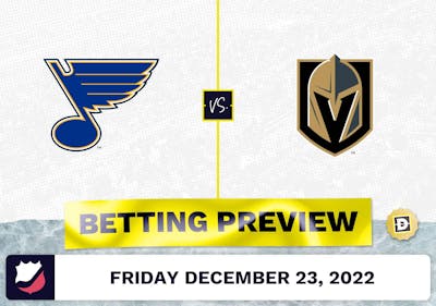 Blues vs. Golden Knights Prediction and Odds - Dec 23, 2022