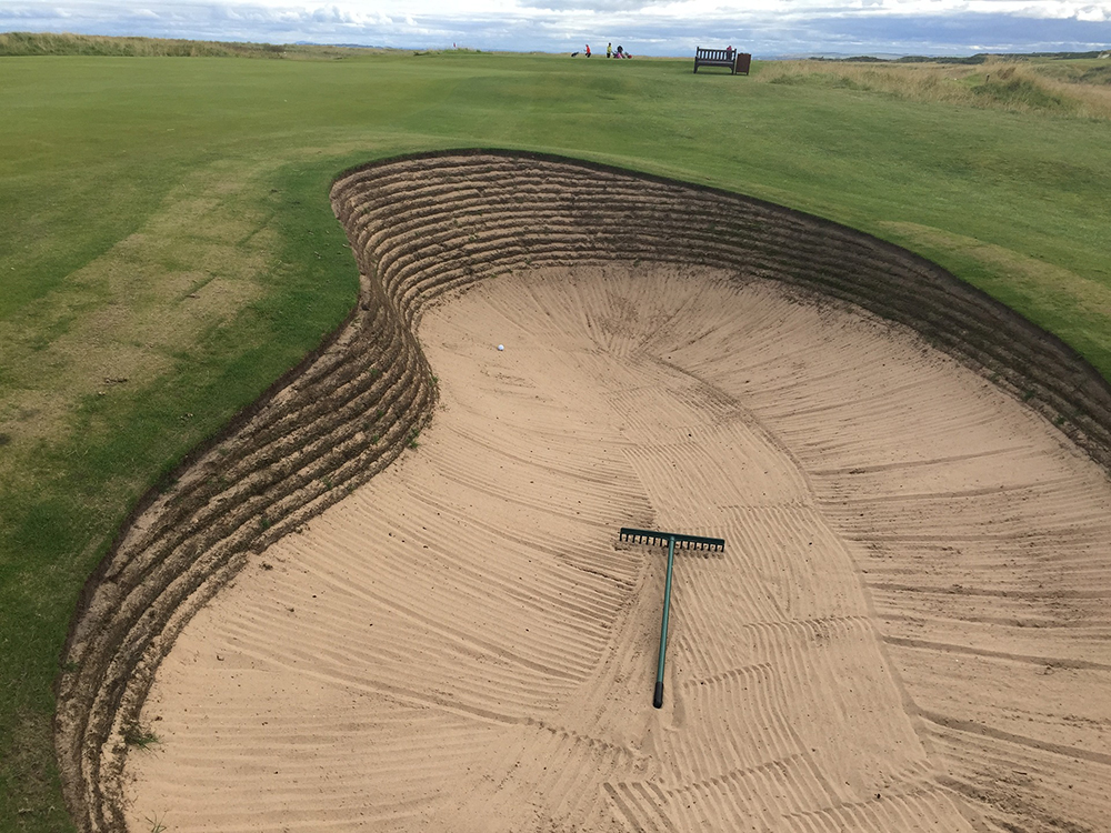 Golf Course Bunker With Rake