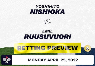 Yoshihito Nishioka vs. Emil Ruusuvuori Predictions - Apr 25, 2022