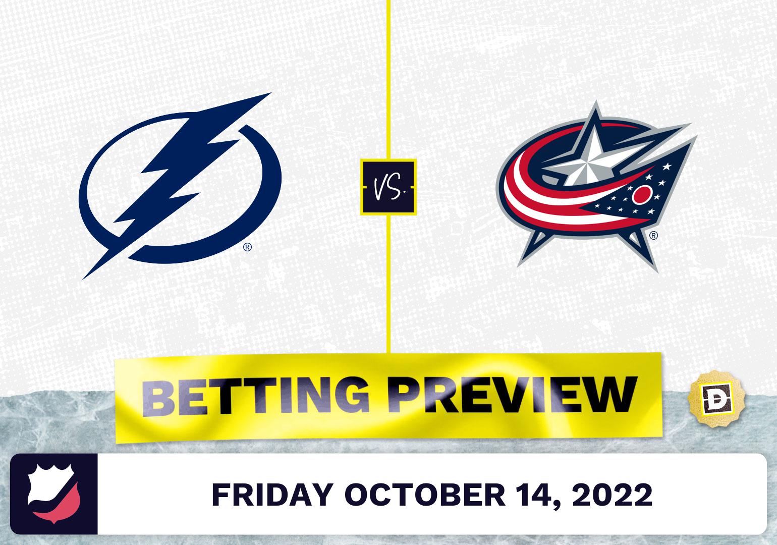 Lightning vs. Blue Jackets Prediction and Odds - Oct 14, 2022