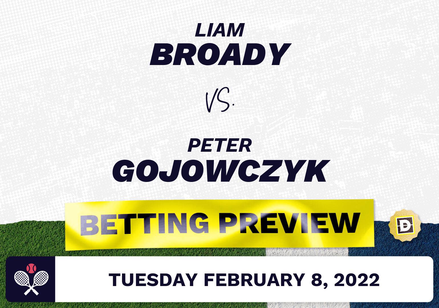 Liam Broady vs. Peter Gojowczyk Predictions - Feb 8, 2022
