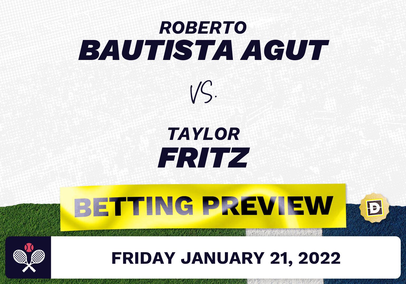Roberto Bautista Agut vs. Taylor Fritz Predictions - Jan 21, 2022