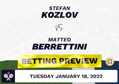 Stefan Kozlov vs. Matteo Berrettini Predictions - Jan 18, 2022