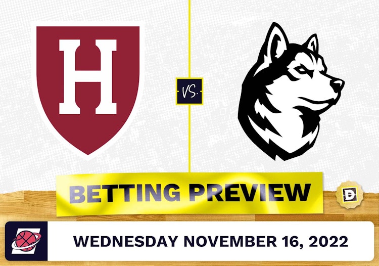 Harvard vs. Northeastern CBB Prediction and Odds - Nov 16, 2022