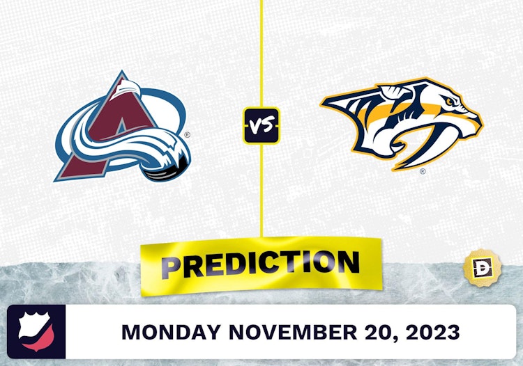 Avalanche vs. Predators Prediction and Odds - November 20, 2023