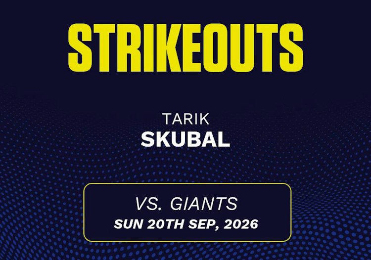 Tarik Skubal projected stats for Sunday, September 20, 2026.