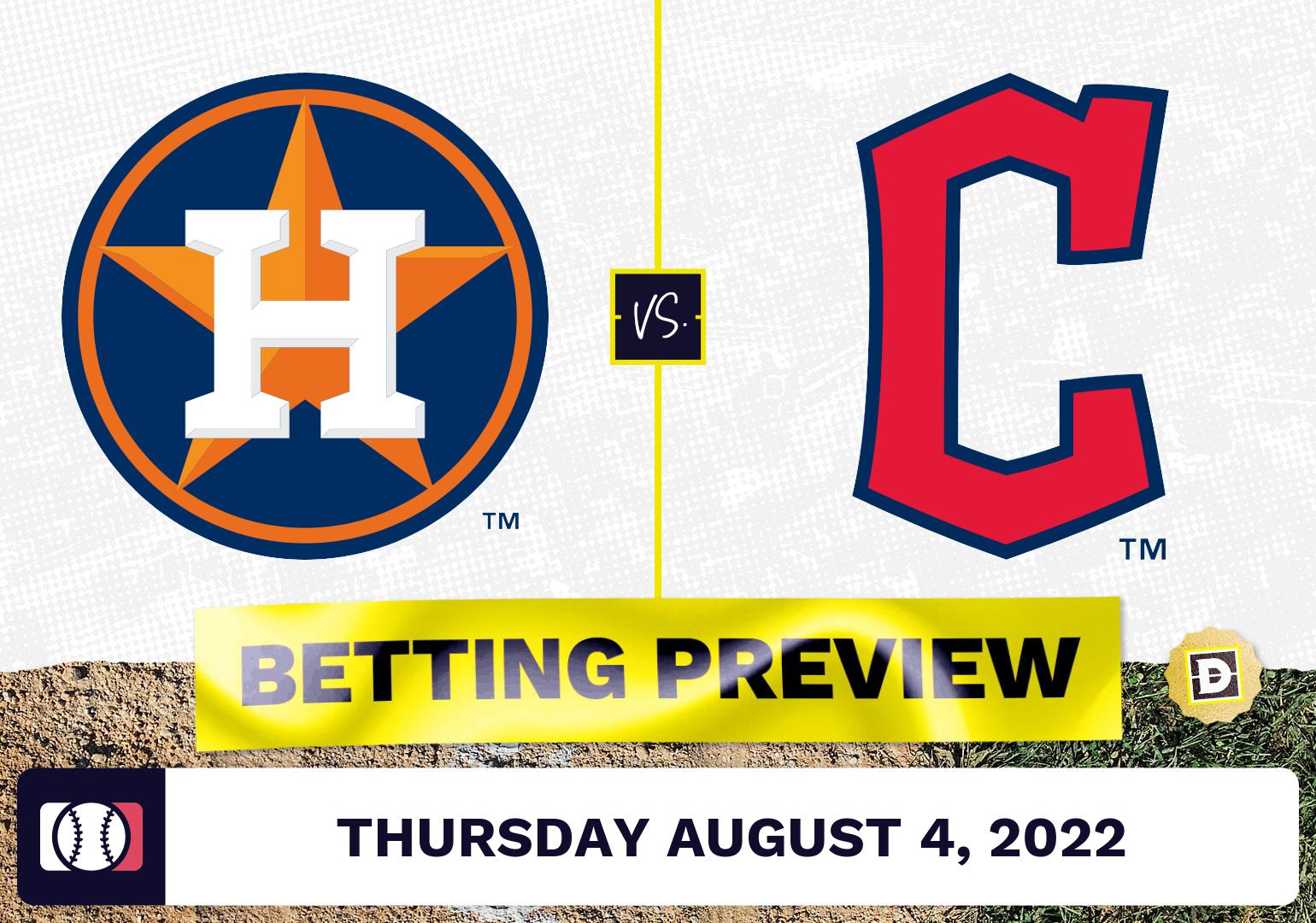 Astros vs. Guardians Prediction and Odds - Aug 4, 2022