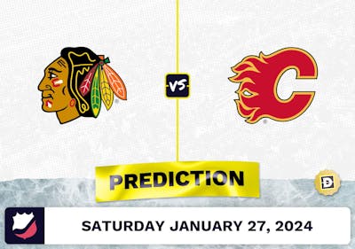 Chicago Blackhawks vs. Calgary Flames Prediction, Odds, NHL Picks [1/27/2024]
