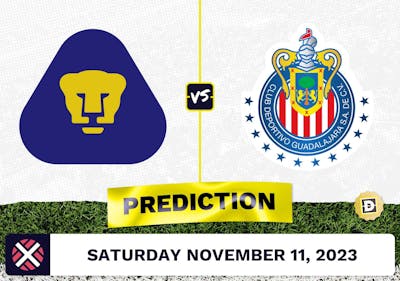 Pumas UNAM vs. Guadalajara Prediction and Odds - November 11, 2023