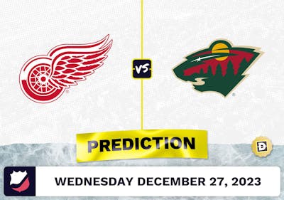 Detroit Red Wings vs. Minnesota Wild Prediction, Odds, NHL Picks  [12/27/2023]