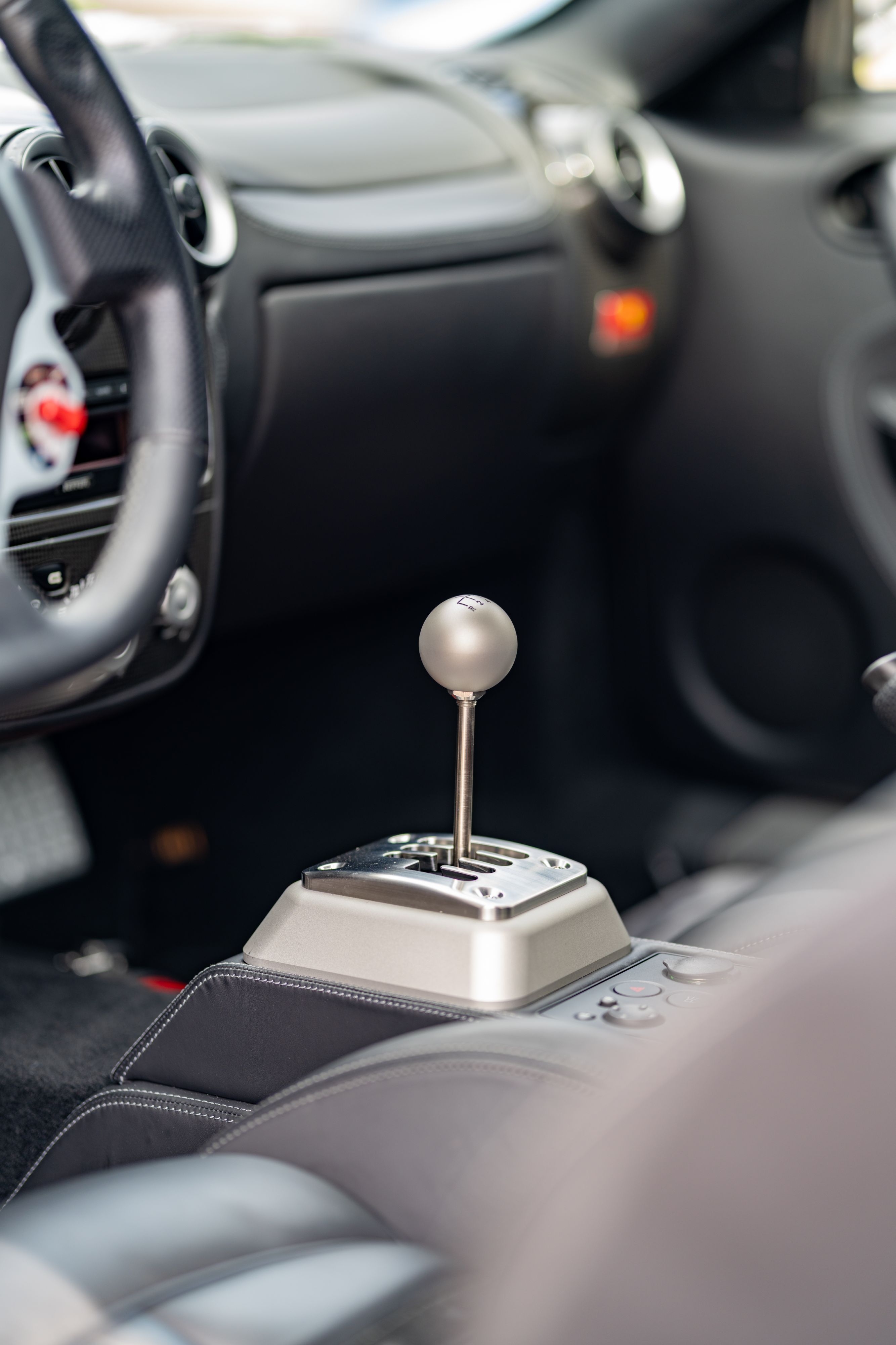 2008 Ferrari F430 gated 6-speed shifter.