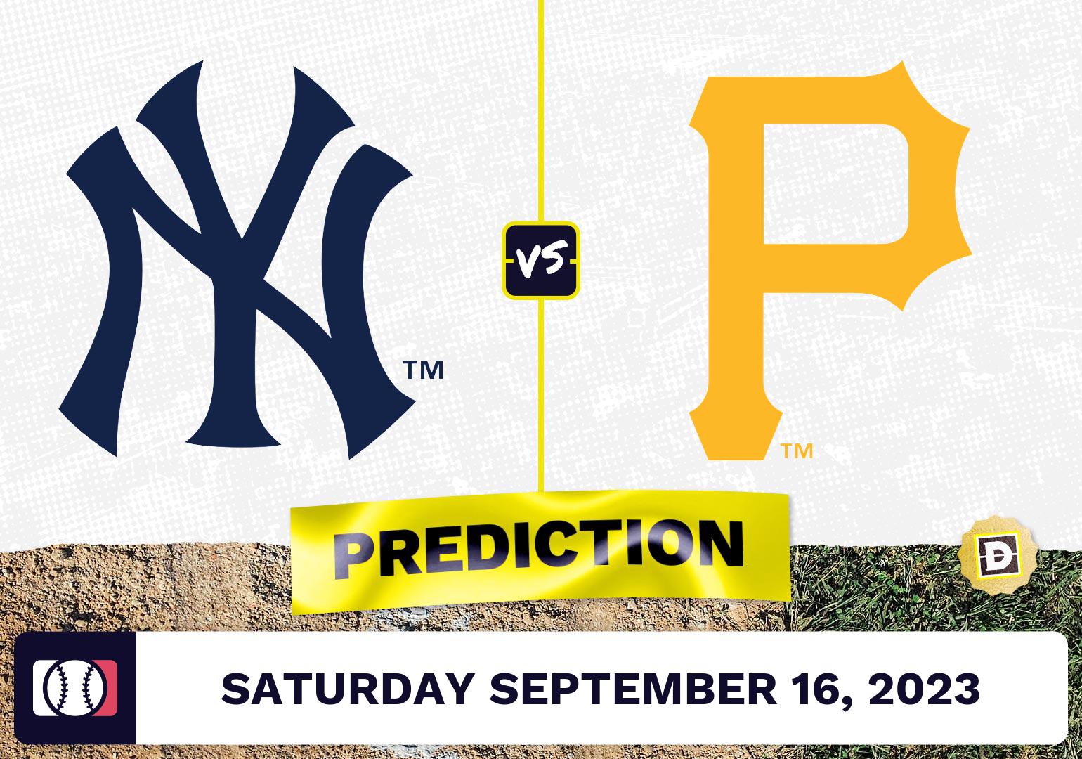 Yankees vs. Pirates Prediction for MLB Saturday [9/16/2023]