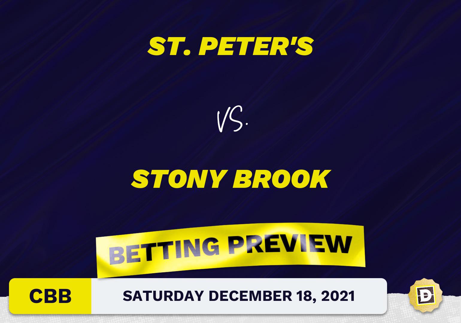St. Peter's vs. Stony Brook CBB Predictions and Odds - Dec 18, 2021