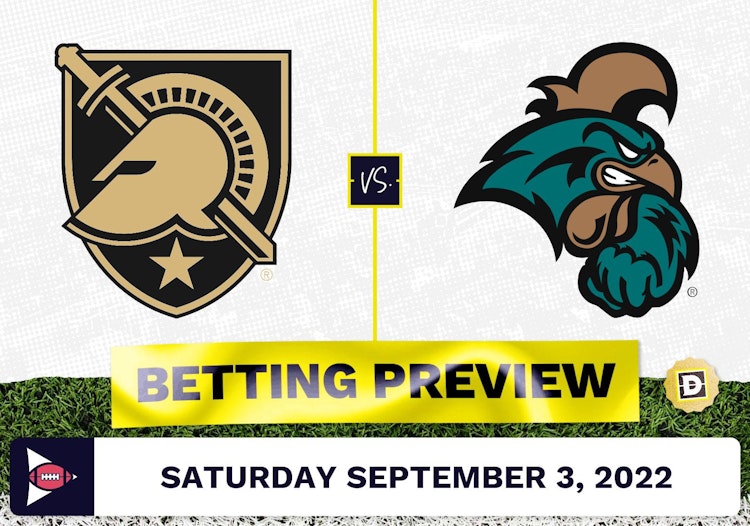 Army vs. Coastal Carolina CFB Prediction and Odds - Sep 3, 2022