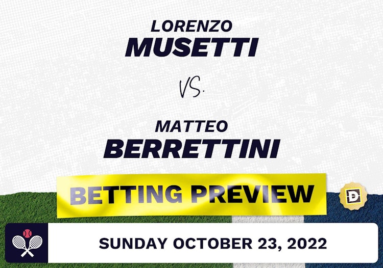 Lorenzo Musetti vs. Matteo Berrettini Predictions - Oct 23, 2022