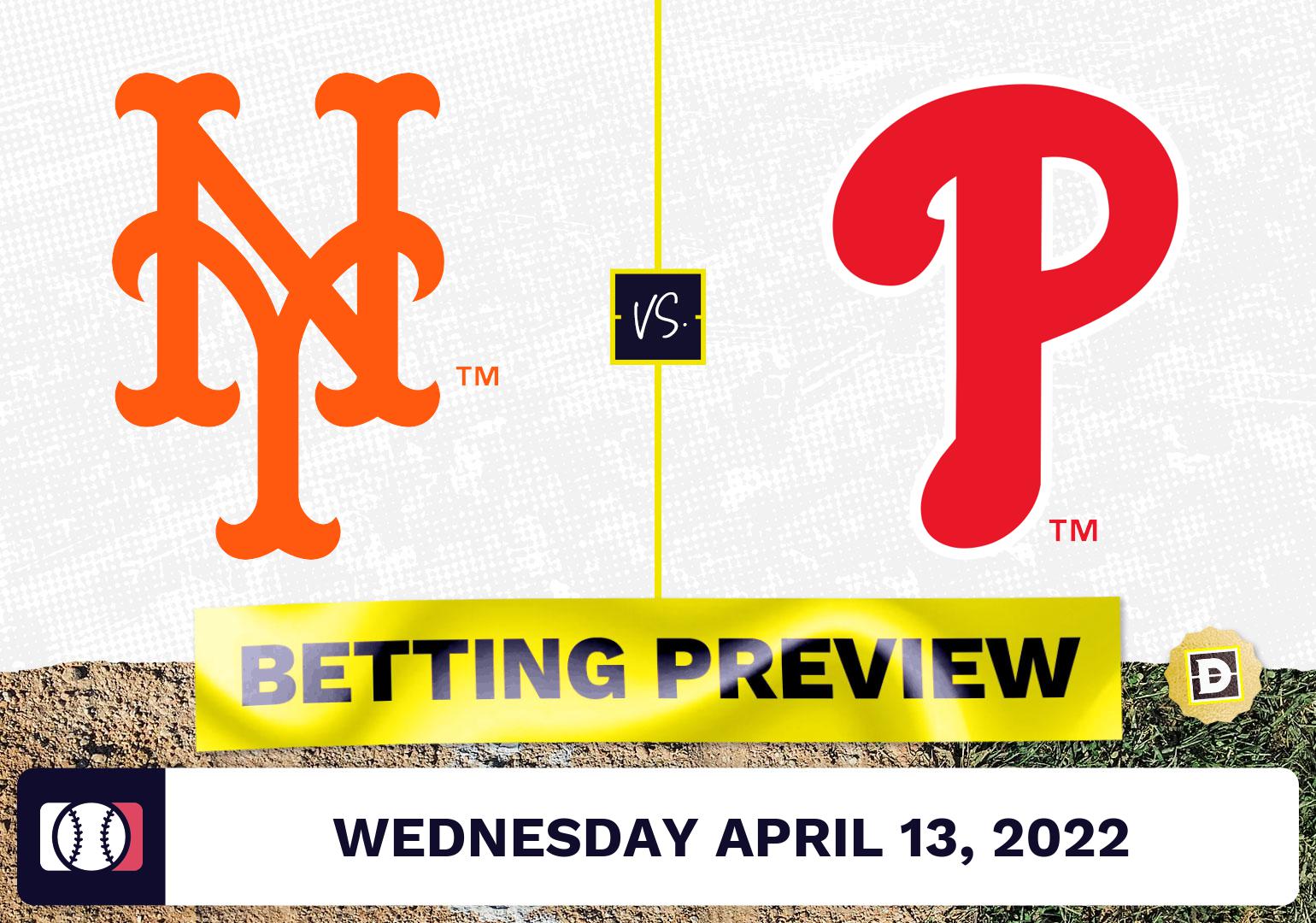 Mets vs. Phillies Prediction and Odds - Apr 13, 2022