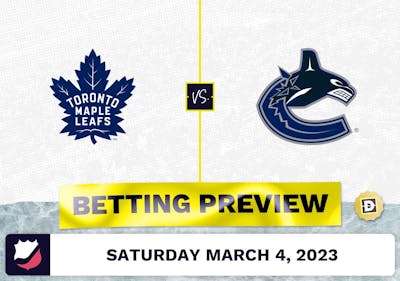 Maple Leafs vs. Canucks Prediction and Odds - Mar 4, 2023