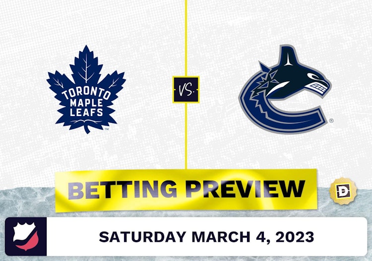 Maple Leafs vs. Canucks Prediction and Odds - Mar 4, 2023
