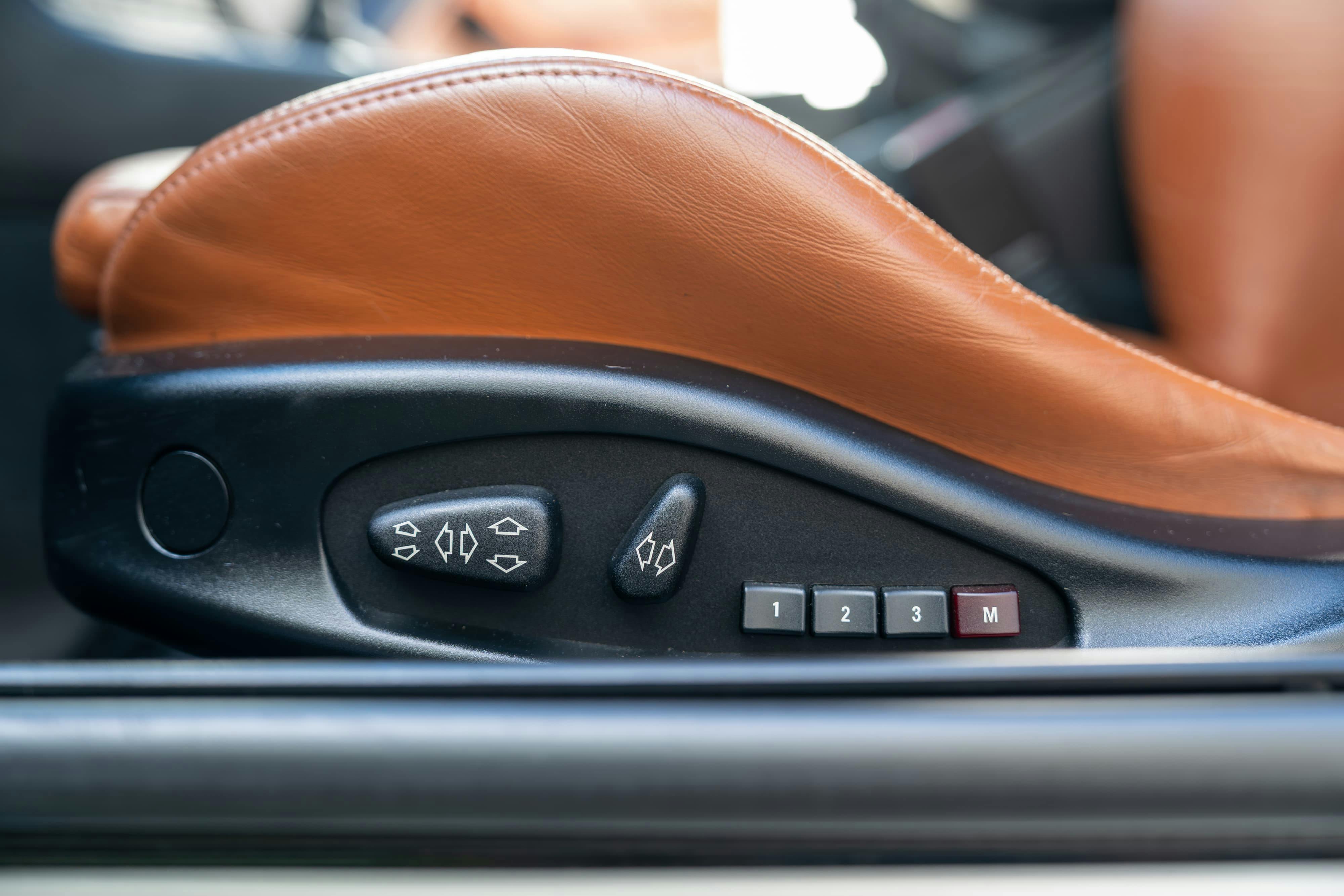 Cinnamon interior on an Individual Carbon Black 2002 BMW M3 6-Speed in San Antonio, TX.