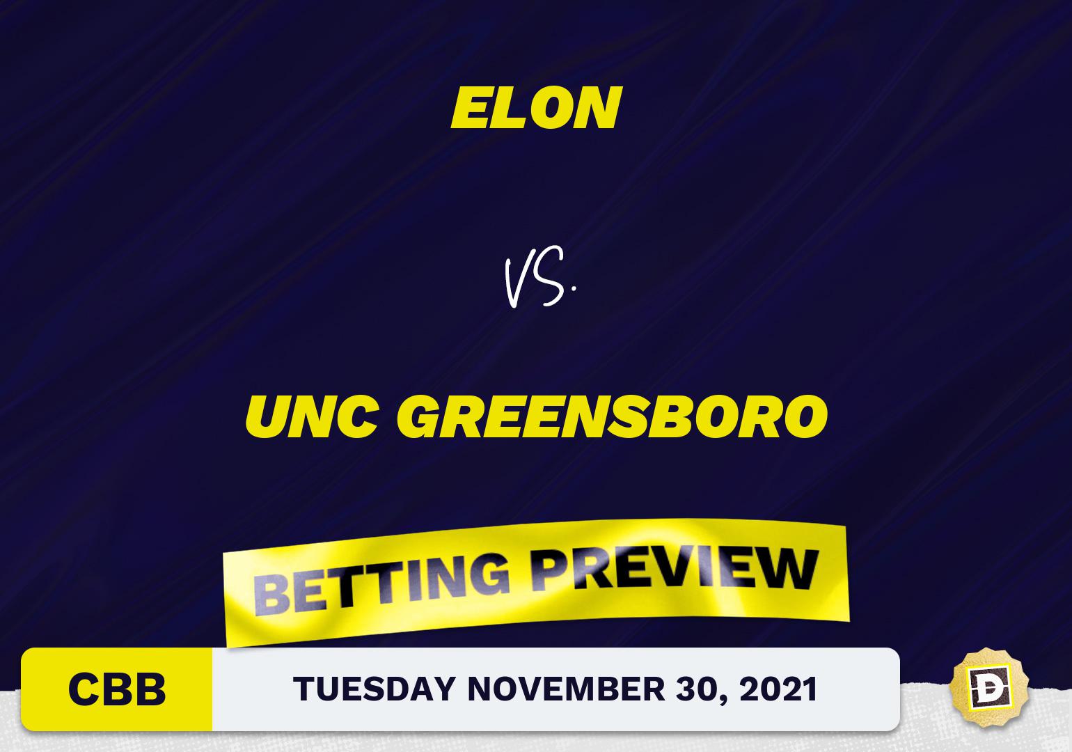 Elon vs. UNC Greensboro CBB Predictions and Odds - Nov 30, 2021