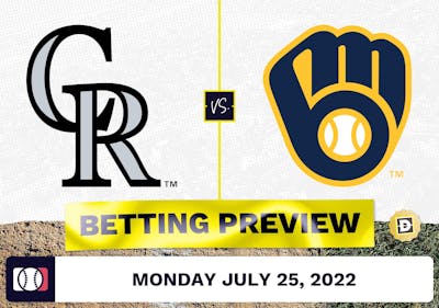 Rockies vs. Brewers Prediction and Odds - Jul 25, 2022