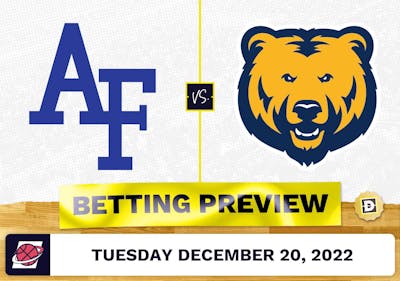 Air Force vs. Northern Colorado CBB Prediction and Odds - Dec 20, 2022