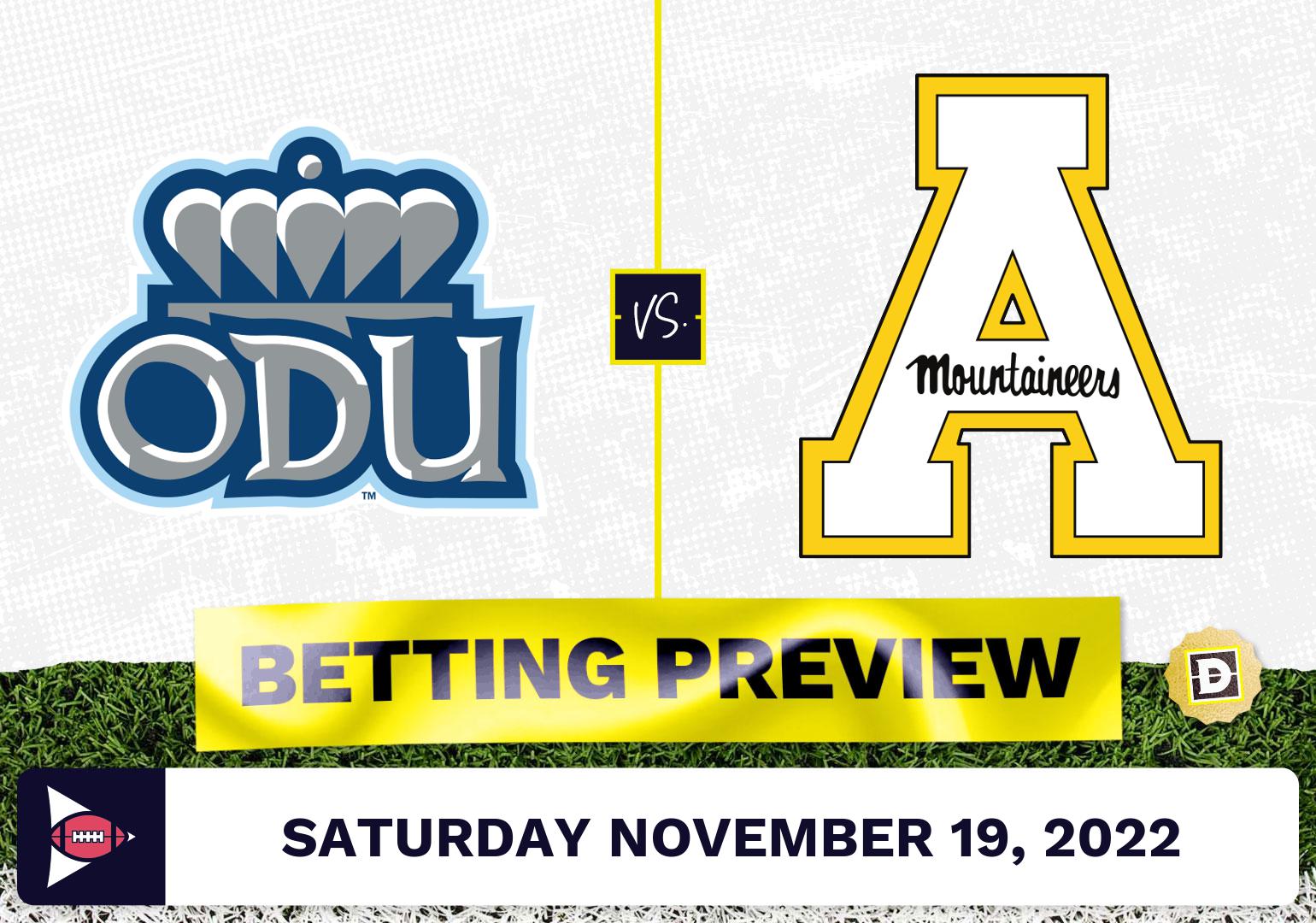 Old Dominion Vs. Appalachian State CFB Prediction And Odds - Nov 19, 2022