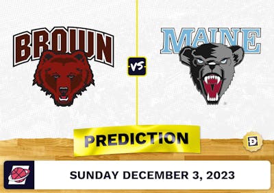 Brown vs. Maine Basketball Prediction - December 3, 2023